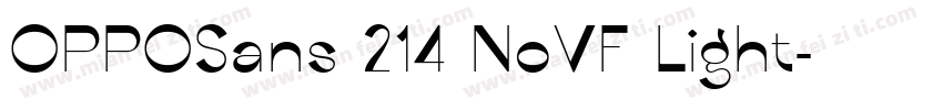 OPPOSans 214 NoVF Light字体转换